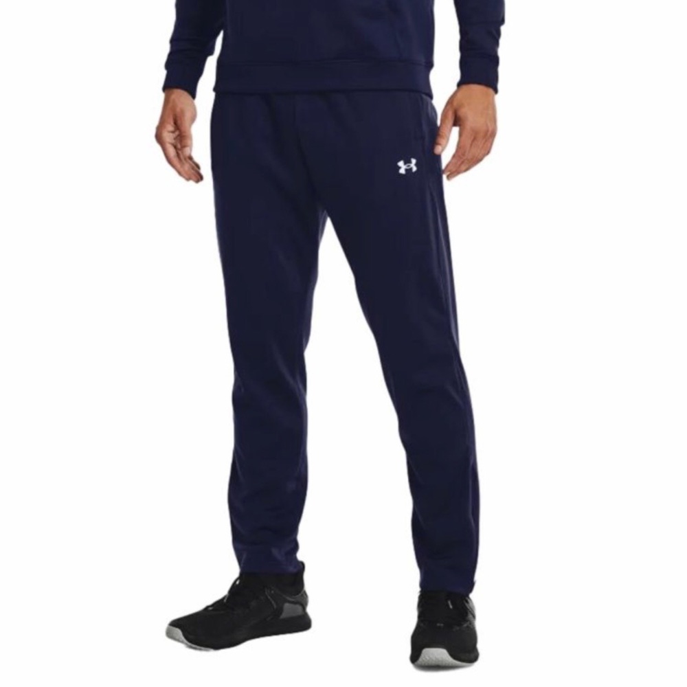Men’s under Armour NWT Storm fleece taper pant / Black and white